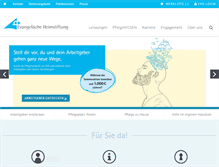 Tablet Screenshot of ev-heimstiftung.de